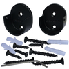 satin rass round closet rod end brackets