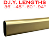 Satin Brass closet rod lengths