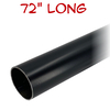 72" black closet rod only 32mm diameter