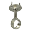 satin nickel round closet rod mid support hanger