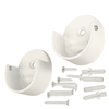 satin rass round closet rod end brackets