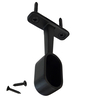 black oval closet rod top-mount bracket