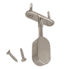 satin nickel oval closet rod top-mount bracket