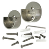 satin nickel closet rod wall brackets with screws and anchors