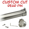 satin nickel round closet rod with rear pin wall brackets and hardware kit