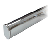 Oval chrome rod with end cap installed