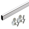 Chrome Oval Closet Rod