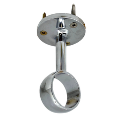 chrome round closet rod mid support hanger