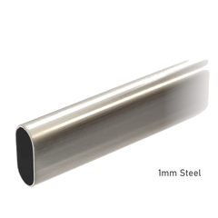 nickel oval closet rod