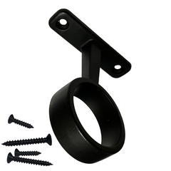 black round closet rod mid support hanger