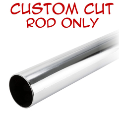 chrome round closet rod custom cut 32mm diameter