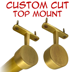 chrome round closet rod custom cut 32mm diameter