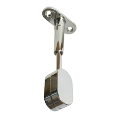 Polished Chrome Adjustable Oval Rod End Support