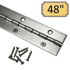 1.5" x 48" Heavy Duty Stainless Steel Piano Hinge (305 Stainless)