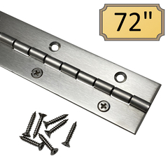 1.5" x 72" Heavy Duty Stainless Steel Piano Hinge (305 Stainless)