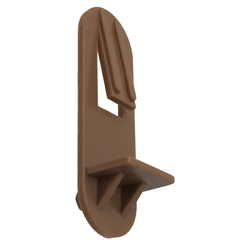 1/4" Self-Locking Cabinet Shelf Support Pegs for 5/8" Thick Shelves - Brown - 25 Pack