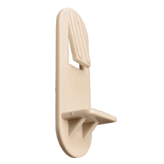 1/4" Self-Locking Cabinet Shelf Support Pegs for 5/8" Thick Shelves - Beige - 25 Pack