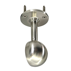 32mm diameter satin nickel closet rod end hanger
