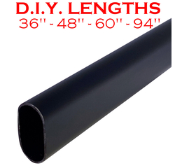 Black closet rod lengths