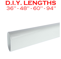 White closet rod lengths