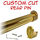 satin brass round closet rod with rear pin wall brackets and hardware kit