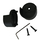 black round rear pin closet rod end brackets