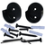 satin rass round closet rod end brackets
