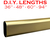 Satin Brass closet rod lengths