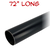 72" black closet rod only 32mm diameter