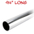 94" chrome closet rod only 32mm diameter