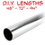 32mm chrome closet rods