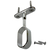 chrome oval closet rod mid hanger