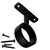 black round closet rod mid support hanger