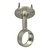 satin nickel round closet rod mid support hanger