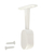 white oval closet rod top mount bracket