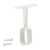 white oval closet rod mid hanger