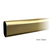 satin brass oval closet rod