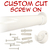 powder coated white round closet rod with screw-on wall brackets and hardware kit
