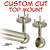 satin nickel round closet rod with top mount brackets and hardware kit