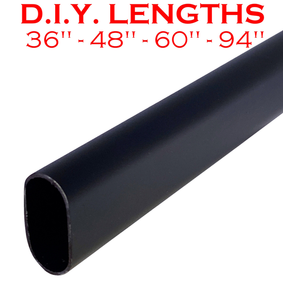 Black closet rod lengths