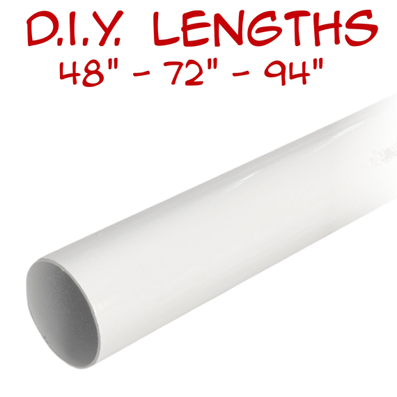 white closet rod only 32mm diameter