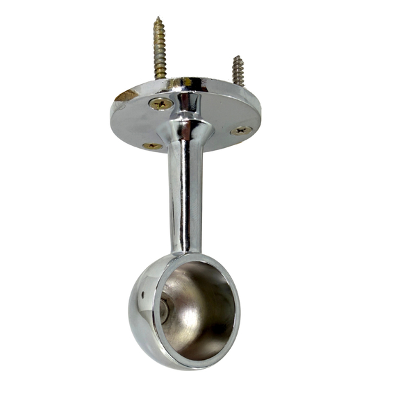 32mm diameter chrome closet rod end hanger