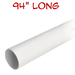 94" white closet rod only 32mm diameter