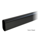 black oval closet rod
